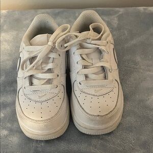 Nike Kids White and Gray Sneakers